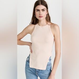 A.L.C Willa Tank Creamy Peach Size Large Sleeveless Tank Top Neutral